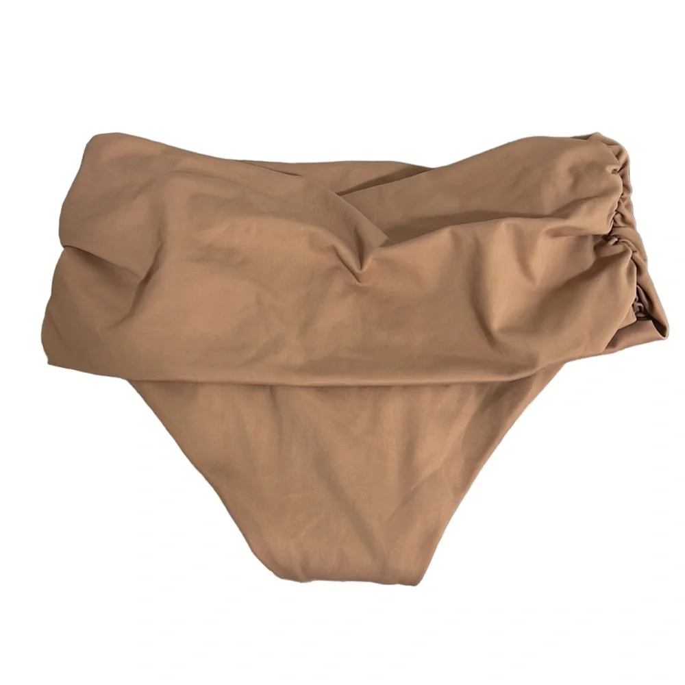 SKIMS Sculpting Swim Fold Over Bikini Bottom in Sienna NWT